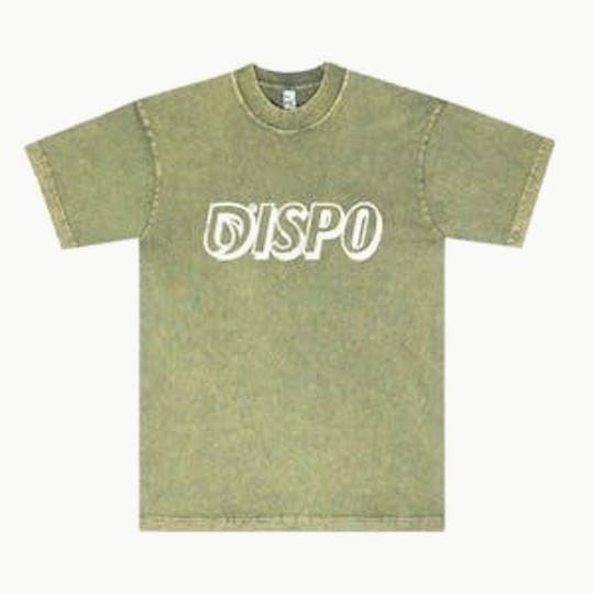 Dispo - Dispo | Merch | Graphic Tee - Mineral Wash S/S - Green - 1