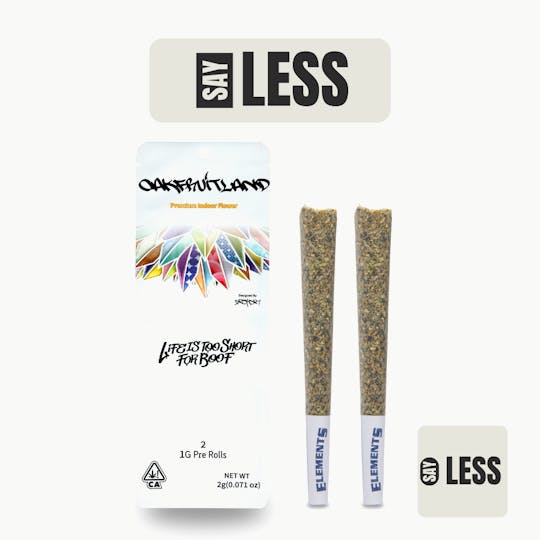 Oakfruitland (OFL) - Say Less Pre Roll 2g - Dual Pack Series - 1