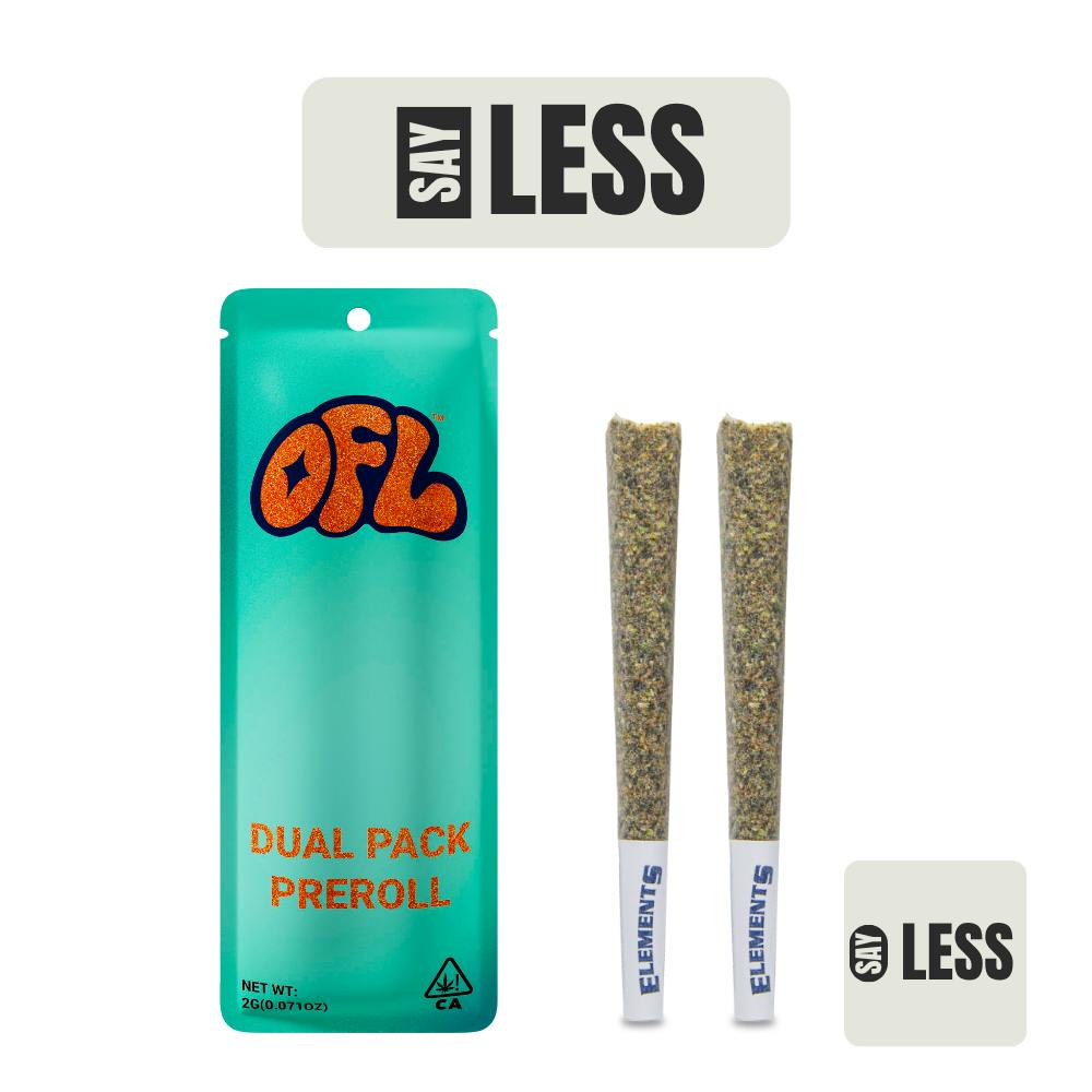 Oakfruitland (OFL) - Say Less Pre Roll 2g - Dual Pack Series - 1