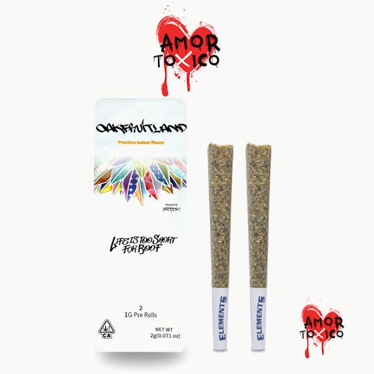 Oakfruitland (OFL) - Amor Toxico Pre Roll 2g - Dual Pack Series - 1