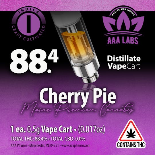 AAA Pharms - Cherry Pie - Distillate Vape Cart - 1