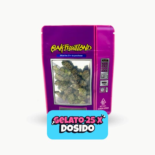 Oakfruitland (OFL) - Gelato 25 x Dosido Premium Flower 3.5g - Funsize Series - 1