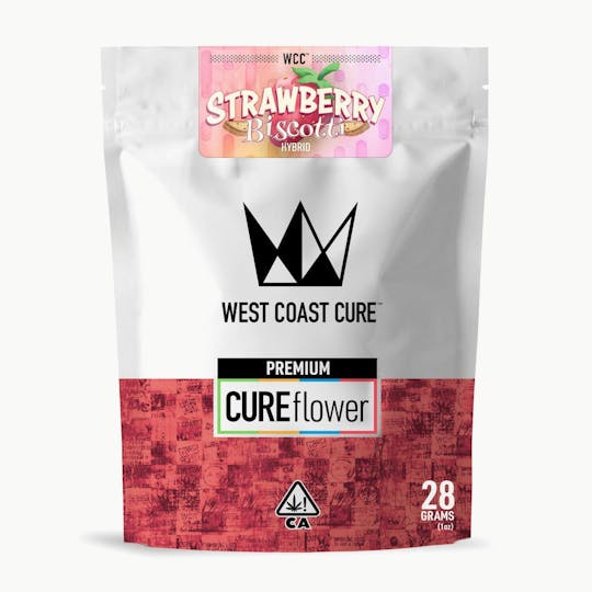 West Coast Cure - Strawberry Biscotti - 28G Premium Flower - 1