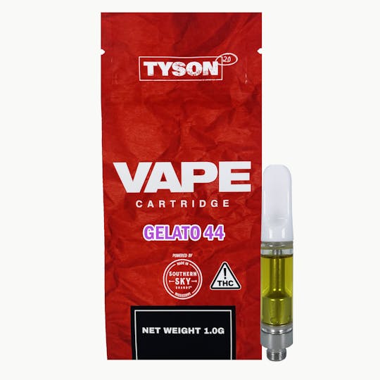 Southern Sky Brands - Tyson Gelato 44 THC Vape - 1g - 1