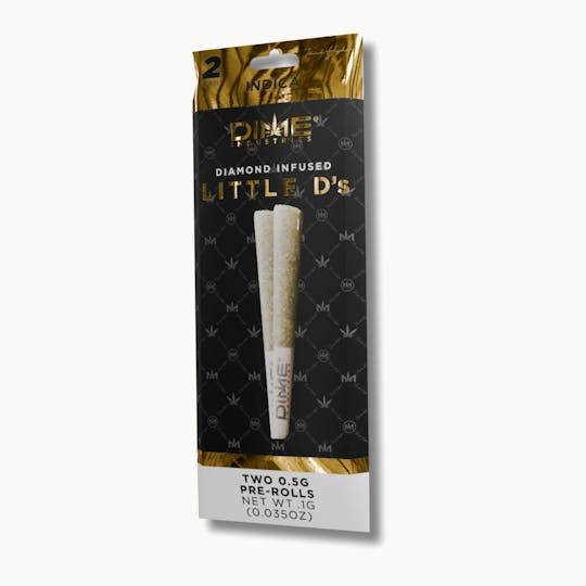 Dime Industries - Trufflez Little D's Indica Pre-Rolls 2-Pack (1g) - 1