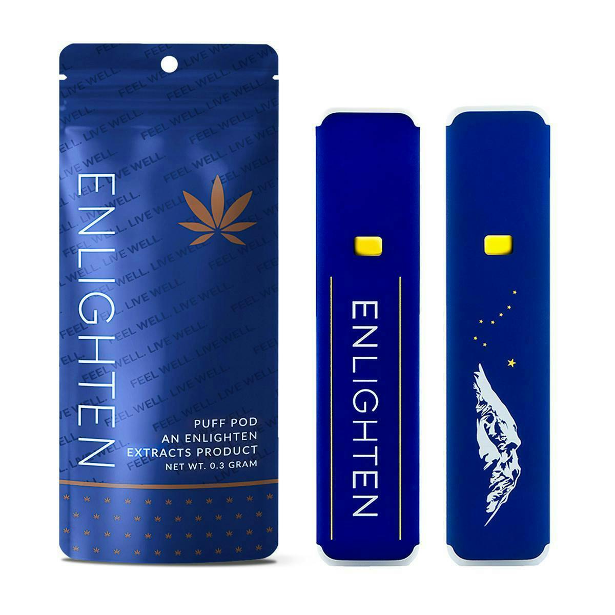 Enlighten - Lemonade Kush Distillate Puff Pod - .3g - 1