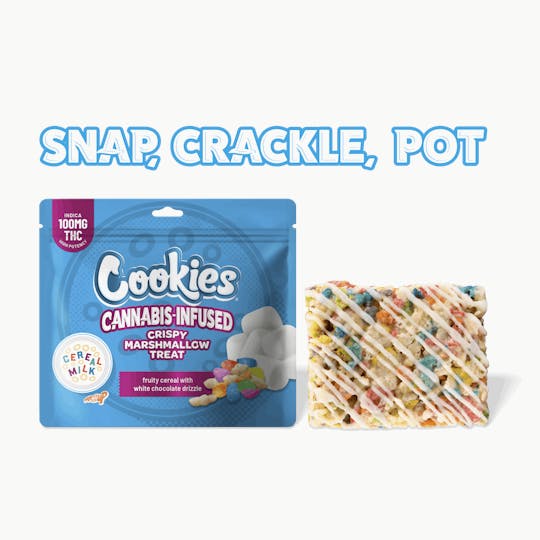 Cookies - Cookies - 100mg Crispy Marshmallow Treat - Cereal Milk - 1