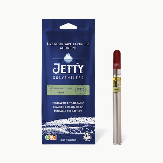 Jetty Extracts - Governmint Oasis OCal Solventless All-in-One Vape Pen .5g - 1