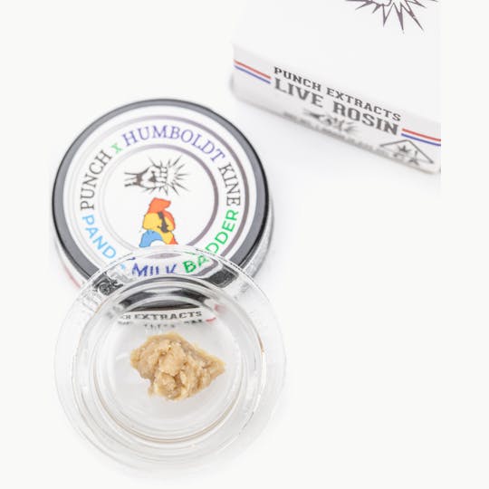 Punch Edibles & Extracts - Panda Milk Tier 3 Live Rosin Cold Cure Badder (1g) - 1