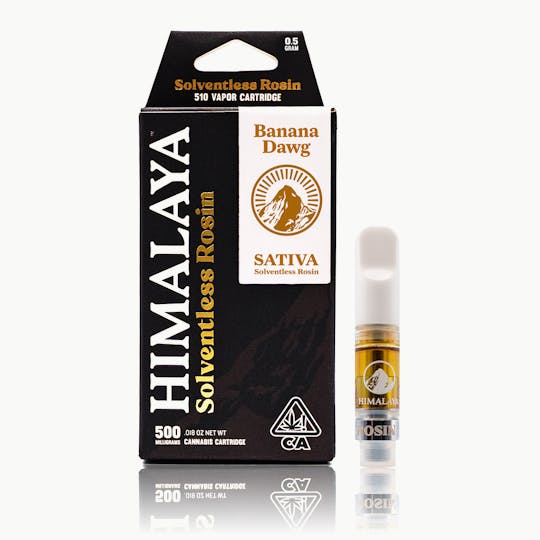 HIMALAYA - Banana Dawg (Solventless Rosin) Cartridge - .5G - 1