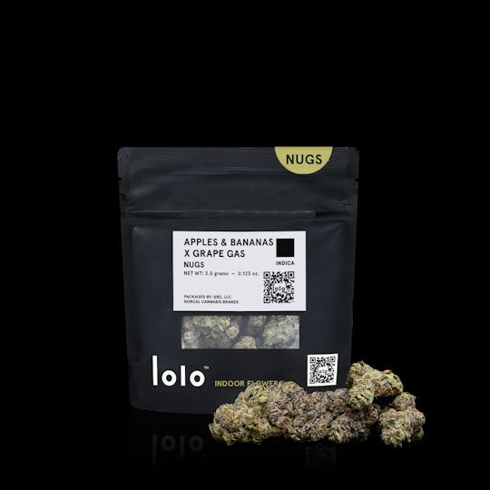 lolo - Apples & Bananas x Grape Gas | indoor Nugs | 3.5g - 1