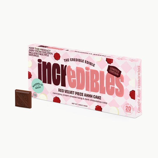 incredibles - 1:1 Red Velvet Piece Ahhh Cake Bar + CBD - 1