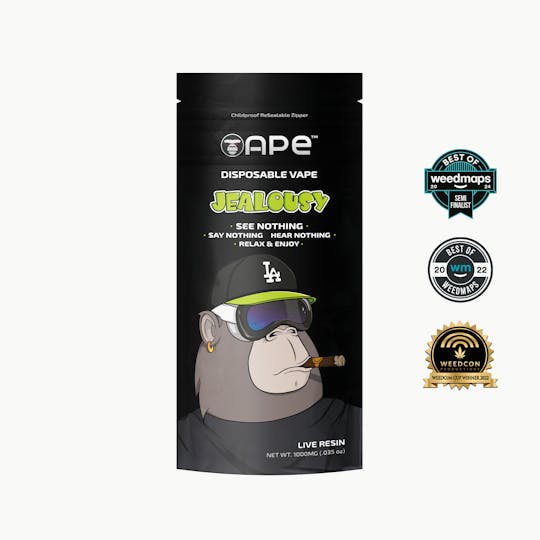 APE Premium Cannabis Corp - Jealousy — 1g APE Live Resin Disposable Vape (all in one) - 1