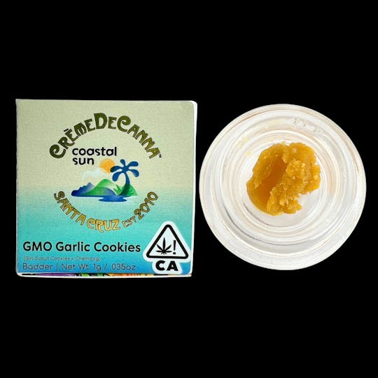 Crème De Canna - Creme De Canna - Coastal Sun - Badder - GMO Garlic Cookies - 1g - 1