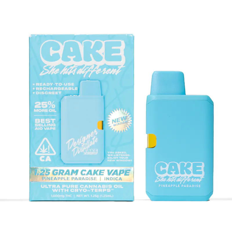 Cake Pineapple Paradise - 1.25 Grams - Indica - Designer Distillate disposable