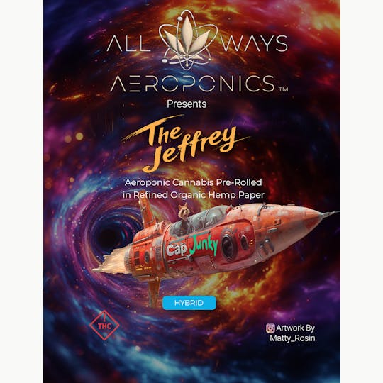 All Ways Aeroponics - The Jeffrey | 1g Aeroponic Preroll | Cap Junky - 1