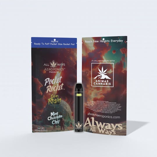 All Ways Aeroponics - All Ways | Pocket Rocket All In One | Live Rosin 0.5g | Mint Chocolate Chip - 1