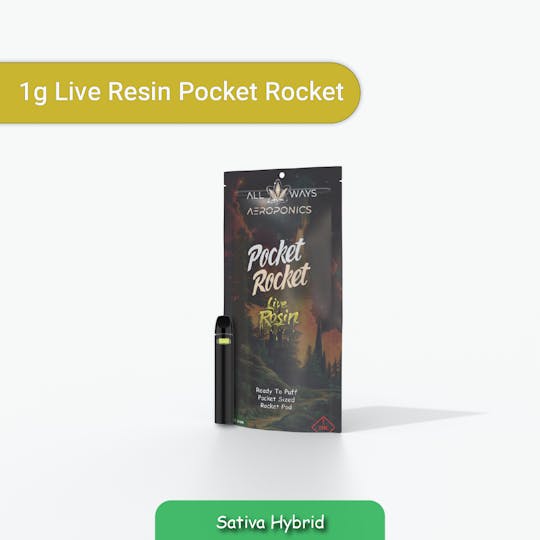 All Ways Aeroponics - Pocket Rocket Live Rosin 1g Moon Bear All In One - 1
