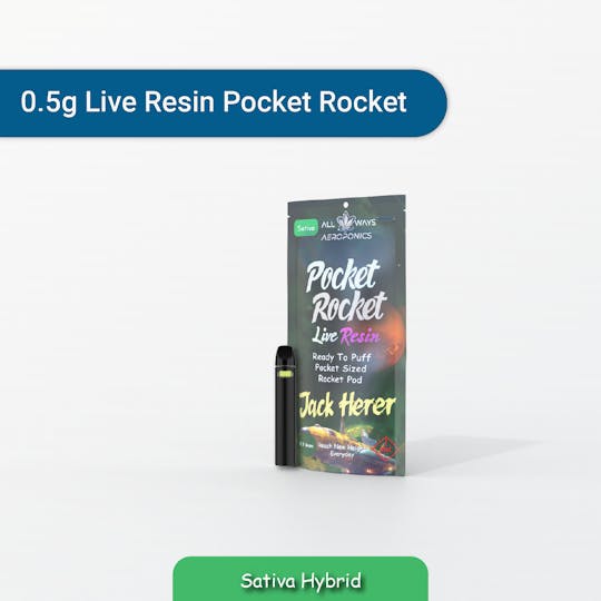 All Ways Aeroponics - Pocket Rocket Live Resin 0.5g Jack Herer All In One - 1