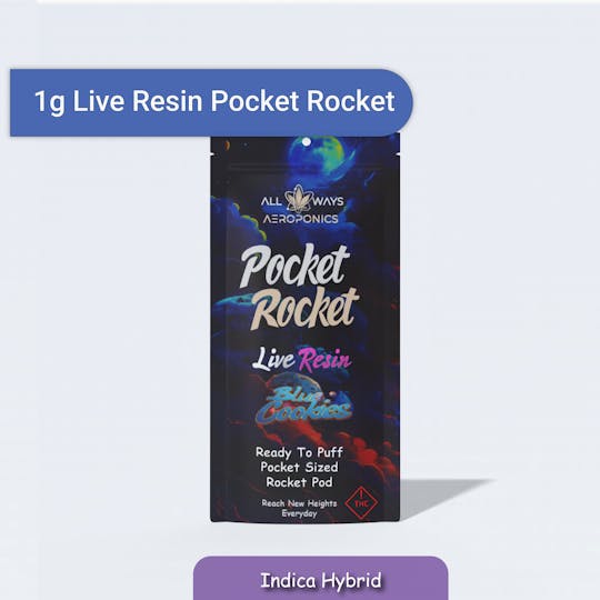 All Ways Aeroponics - All Ways Aeroponics | Live Resin Pocket Rocket 1g | Bubble Gum Poppers - 1
