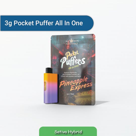 All Ways Aeroponics - Pocket Puffers 3g Pineapple Express All In One - 1