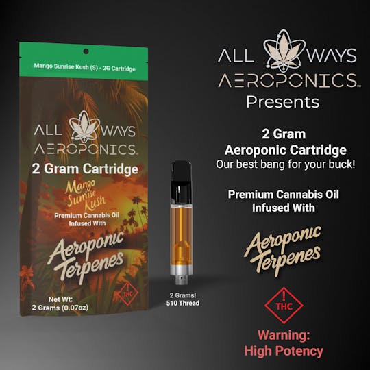 All Ways Aeroponics - All Ways 2g Mango Sunrise | Fruity Cartridge | Sativa - 1