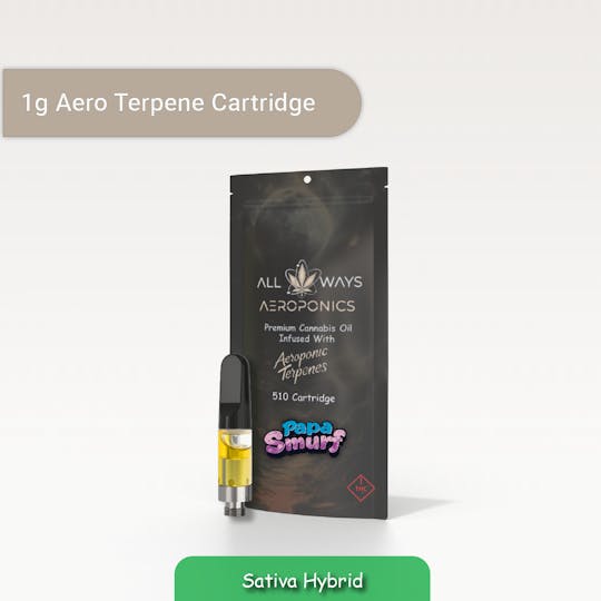 All Ways Aeroponics - All Ways 1g Papa Smurf Premium Cannabis Oil Cartridge - 1