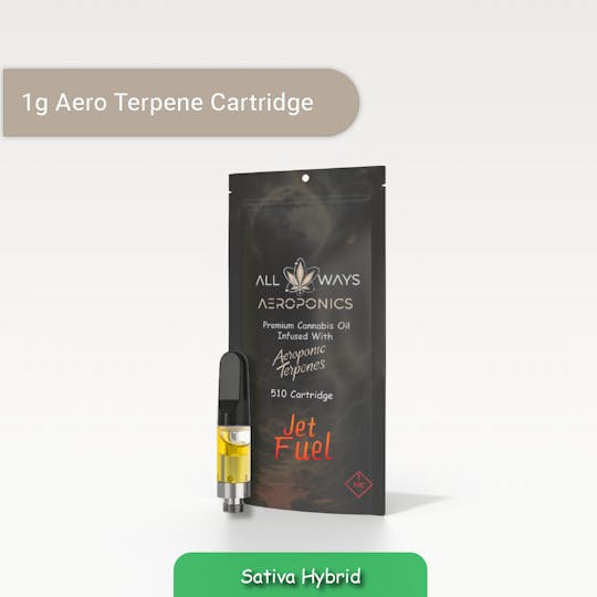 All Ways Aeroponics - All Ways 1g Jet Fuel Premium Cannabis Oil Cartridge - 1