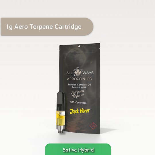 All Ways Aeroponics - All Ways 1g Jack Herer Premium Cannabis Oil Cartridge - 1
