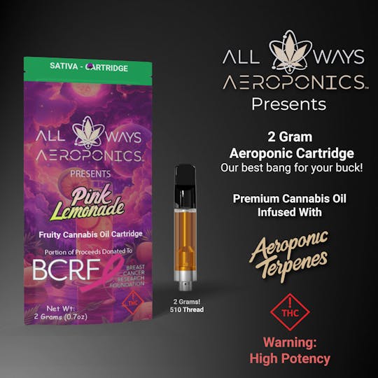 All Ways Aeroponics - 2g MEGA Jupiter Joint | Pink Lemonade | Benefits breast cancer research - 1