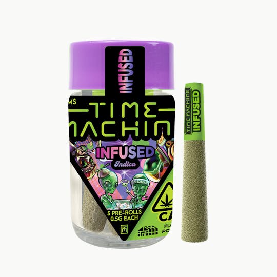 Time Machine - Grandaddy Purp Indica Infused Pre-Roll .5g 5-Pack (2.5g) - 1