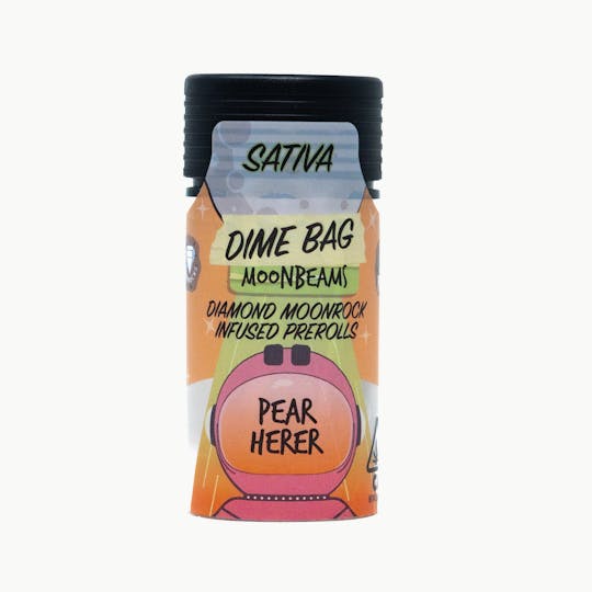 Dime Bag - Diamond Moonrock Infused Pre-rolls 2.5g 5-Pack - Pear Herer - 1