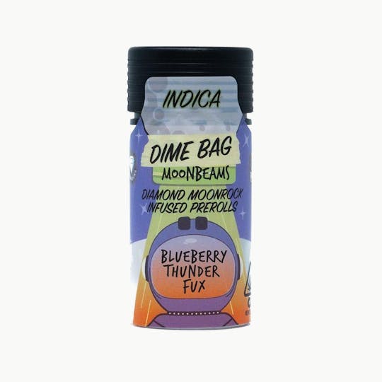 Dime Bag - Diamond Moonrock Infused Pre-rolls 2.5g 5-Pack - Blueberry Thunder Fux - 1