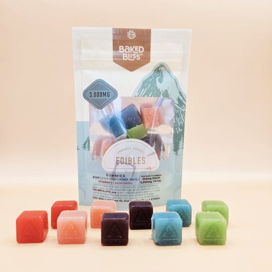 Baked Bliss Edibles - Baked Bliss 3000mg Gummies - 1