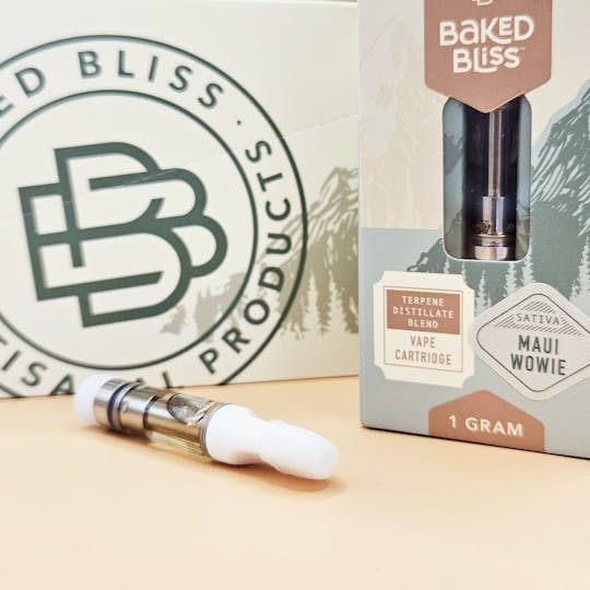 Baked Bliss Edibles - Baked Bliss 1g Maui Wowie Cartridge - 1