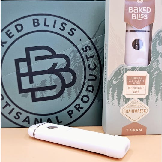 Baked Bliss Edibles - Baked Bliss TrainWreck 1g Disposable - 1