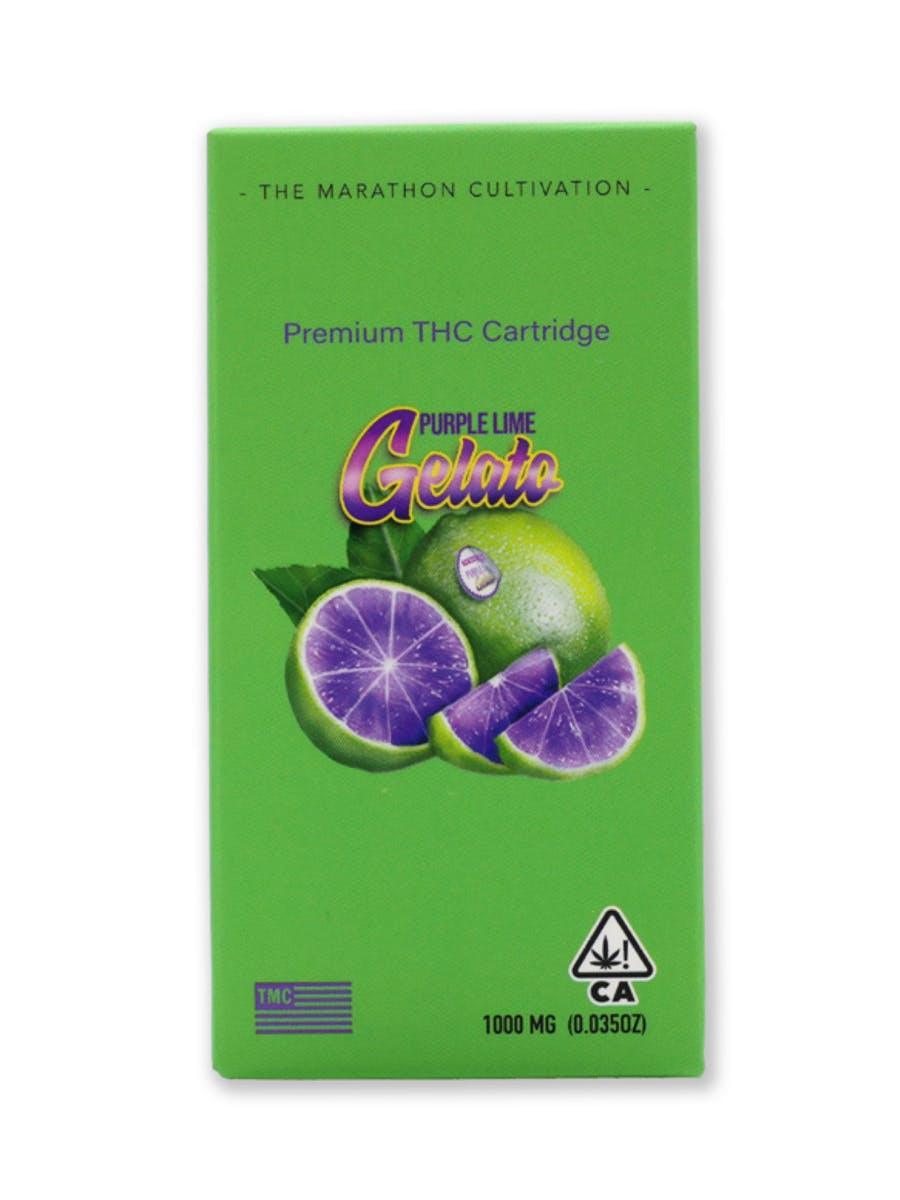 The Marathon Cultivation - Purple Lime Gelato 1g Cartridge - 1