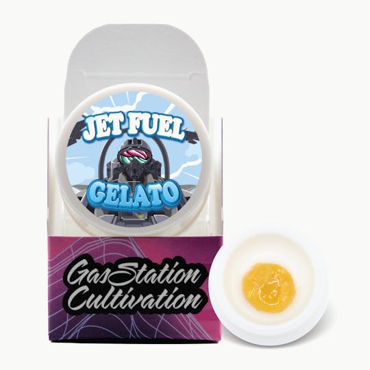 Gas Station Cultivation - Jet Fuel Gelato Live Resin Badder 1G (12% Terps) - 1