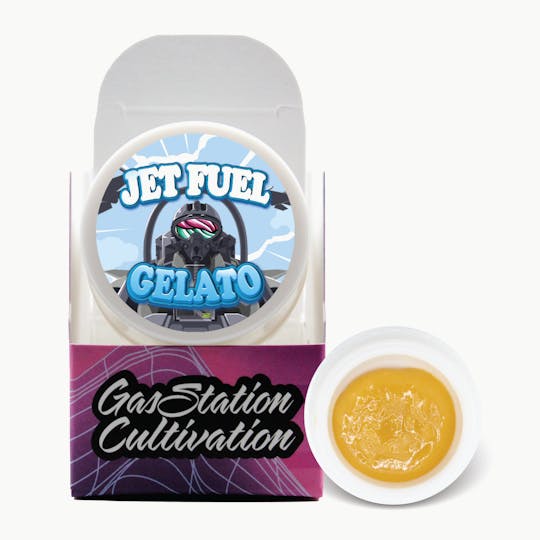 Gas Station Cultivation - Jet Fuel Gelato Live Resin Badder 3.5G (12% Terps) - 1