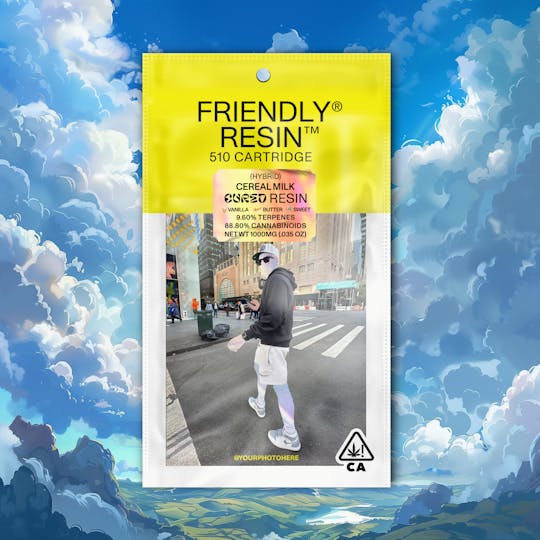 Friendly Brand - Cereal Milk | Hybrid | 1g Cured Resin Cartridge - 1