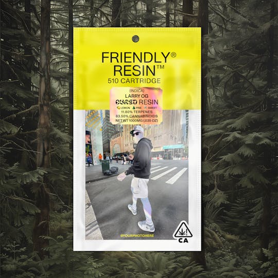 Friendly Brand - Larry OG | Indica | 1g Cured Resin Cartridge - 1