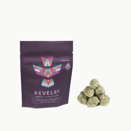 Revelry Herb Co - Lemon Cherry Zwirl - Indica - Eighth (3.5g) - 1