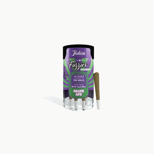 Fuzzies - Fuzzies Delights 2.5g Pre-Roll 5-Pack - Grape Ape - Indica - 1