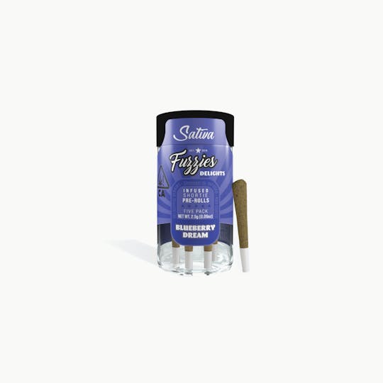 Fuzzies - Fuzzies Delights 2.5g Pre-Roll 5-Pack - Blueberry Dream - Sativa - 1