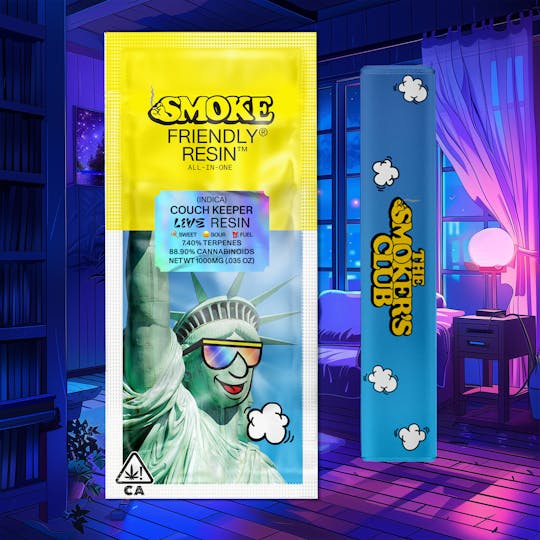 Friendly Brand - Friendly Brand x The Smoker's Club | Couch Keeper - Indica | 1g Live Resin - 1