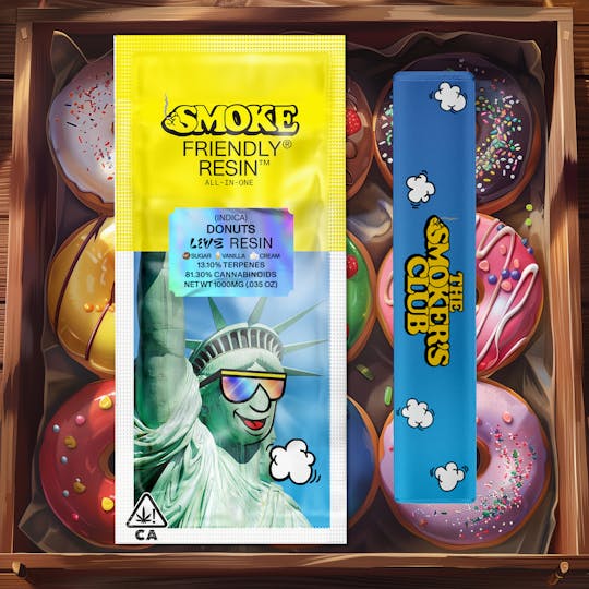Friendly Brand - Friendly Brand x The Smoker's Club | Donuts - Indica | 1g Live Resin - 1