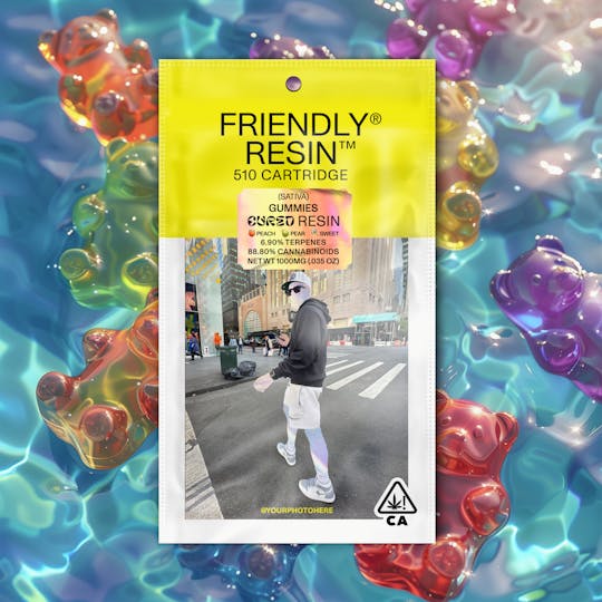 Friendly Brand - Gummies | Sativa | 1g Cured Resin Cartridge - 1