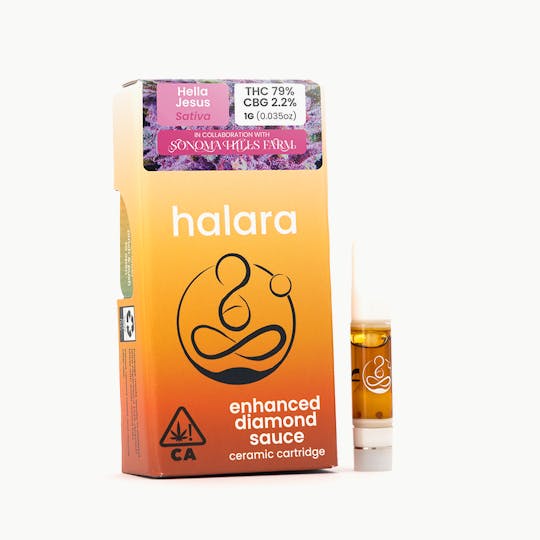 Halara - Enhanced Diamond Sauce - Hella Jesus 1G Cartridge - 1