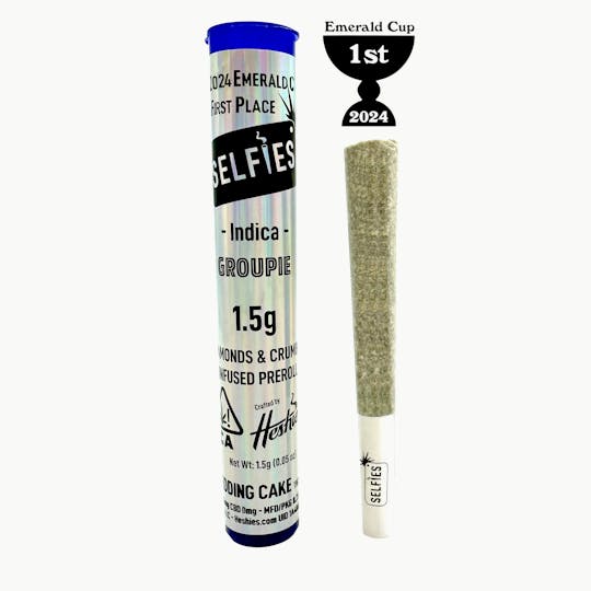 SELFiES - Groupie Infused Preroll (1.5g) - Wedding Cake - 1