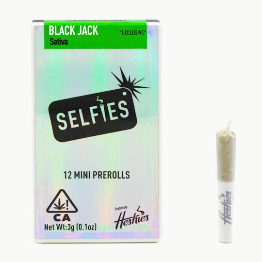 SELFiES - Preroll 12 Pack (3g) - Black Jack - 1
